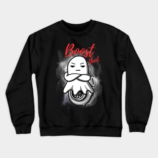 Boost Sheet Halloween Funny Ghost Turbo Crewneck Sweatshirt